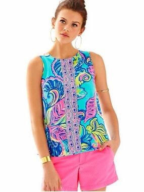 NWT Lilly Pulitzer Iona Shell Private Island L